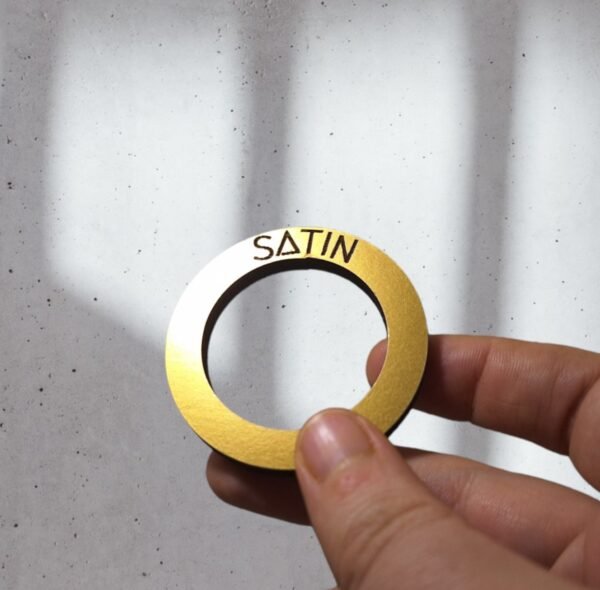 Gold wooden ring
